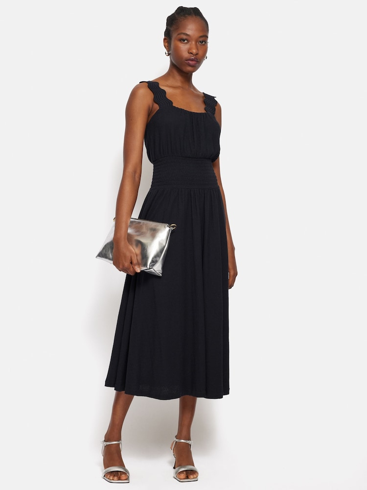 Jigsaw Blue Ric Rac Shirred Dress - Image 1 of 6