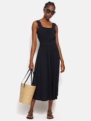 Jigsaw Blue Ric Rac Shirred Dress - Image 4 of 6