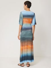 Jigsaw Blue Glazed Abstract Twist Dress - Image 5 of 6