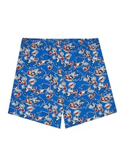 Character Blue Sonic The Hedgehog 100% Cotton Short Pyjamas - Image 3 of 4
