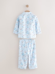 Blue/White Cath Kidson Boat Single Button Through 100% Cotton Pyjamas Set - Image 2 of 4