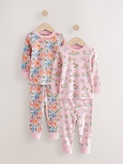 Mehrfarbig - Cath Kidston kuschelige 100 % Baumwollpyjamas mit Hase, 2er-Packung - Bild 1 von 6