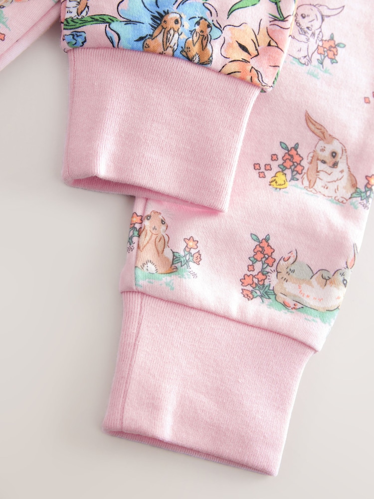 Mehrfarbig - Cath Kidston kuschelige 100 % Baumwollpyjamas mit Hase, 2er-Packung - Bild 6 von 6