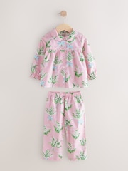 Rosa - Pacote 1 de pijamas de tecido Cath Kidston com botões - Imagem 1 de 4