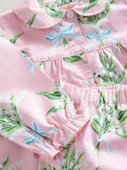 Rosa - Pacote 1 de pijamas de tecido Cath Kidston com botões - Imagem 3 de 4