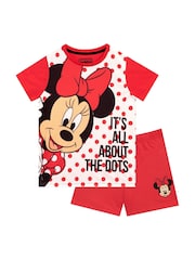 Character Red Disney Minnie Mouse Short Pyjamas - Image 1 of 8