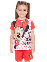 Character Red Disney Minnie Mouse Short Pyjamas - Image 6 of 8