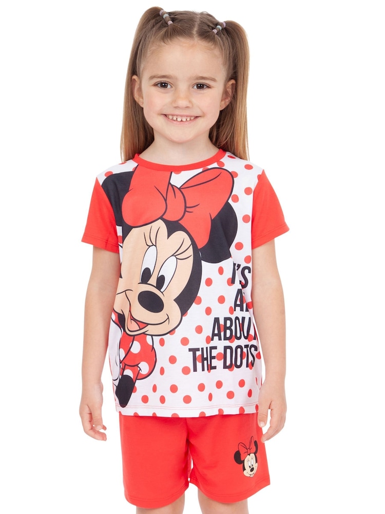 Character Red Disney Minnie Mouse Short Pyjamas - Image 6 of 8