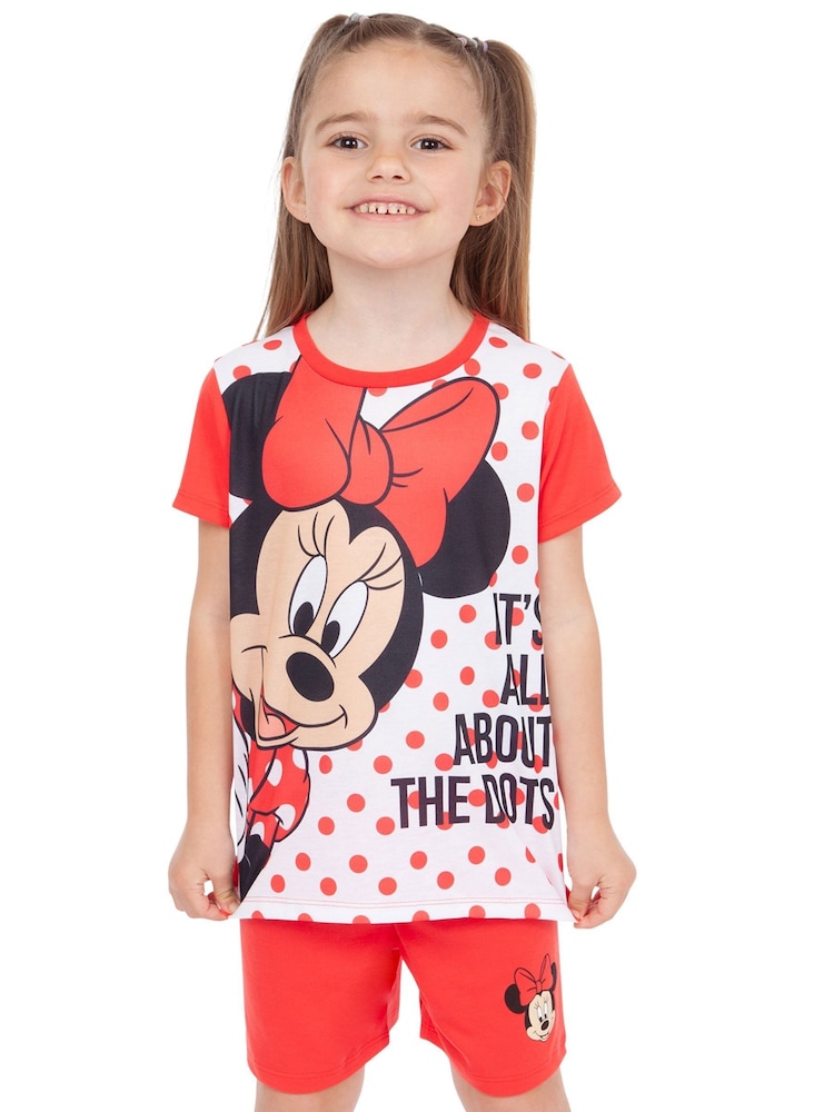 Character Red Disney Minnie Mouse Short Pyjamas - Image 8 of 8