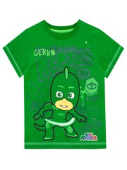 Character Green Masks Gekko Owlette And Catboy 100% Cotton T-Shirt - Image 3 of 3