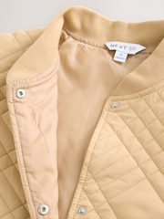 Stone Camo Quilted Bomber Shacket Jacket - Image 3 of 3
