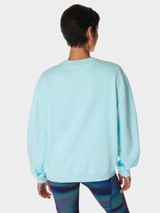 Sweaty Betty Blue Revive Crew Neck Sweatshirt - Image 2 of 7