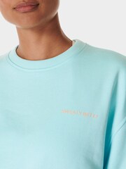 Sweaty Betty Blue Revive Crew Neck Sweatshirt - Image 5 of 7