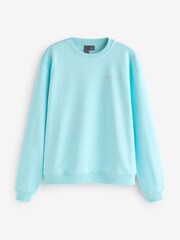 Sweaty Betty Blue Revive Crew Neck Sweatshirt - Image 7 of 7