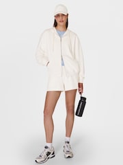 Sweaty Betty White Revive Zip Through Hoodie - Image 4 of 7