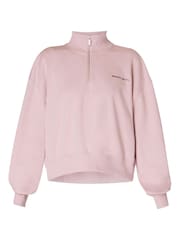 Sweaty Betty Pink Revive Crop Half Zip Sweatshirt - Image 6 of 6