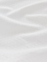 White Textured Long Sleeve 100% Cotton Shirt - Image 8 of 9
