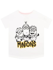 Character Pink Minions Despicable Me 100% Cotton T-Shirt And Shorts Outfit Set - Image 2 of 3