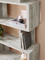 Grey Bronx Oak Effect Display Shelf - Image 3 of 9