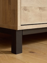 Light Bronx Oak Effect Up to 65 Inch TV Unit - Image 4 of 6