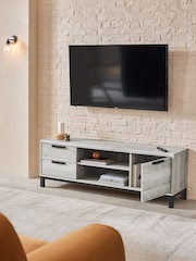 Grey Bronx Oak Effect Up to 65 inch TV Unit - Image 2 of 8