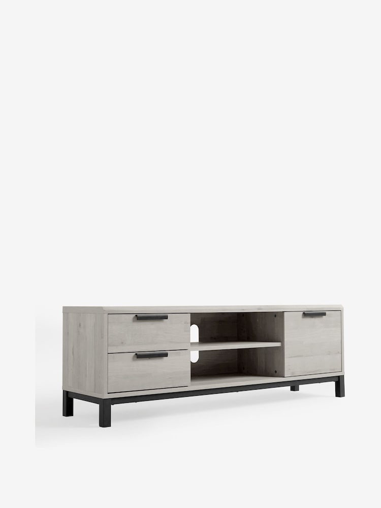 Grey Bronx Oak Effect Up to 65 inch TV Unit - Image 8 of 8