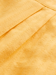 Yellow Linen Knee length Shorts - Image 3 of 4