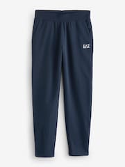 Синий хлопковый спортивный костюм с логотипом Emporio Armani EA7 - Изображение 11 из 11