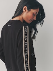 Emporio Armani EA7 Logo Tape Black Tracksuit - Image 4 of 10
