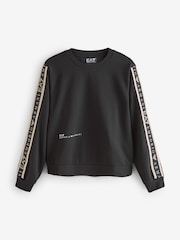 Emporio Armani EA7 Logo Tape Black Tracksuit - Image 9 of 10