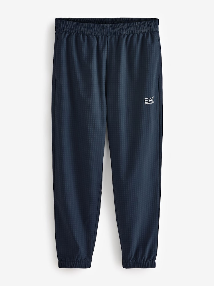 Emporio Armani EA7 Blue Logo Full Zip Tracksuit - Image 3 of 3