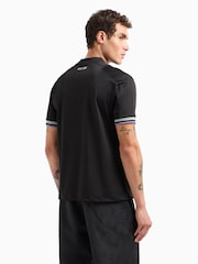 Emporio Armani EA7 Football Inspired Black T-Shirt - Image 2 of 5