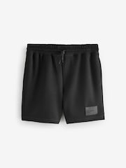 Emporio Armani EA7 Logo Label Drawstring Black Shorts - Image 1 of 1