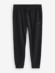Emporio Armani EA7 Full Zip Contrast Logo 100% Cotton Black Tracksuit - Image 8 of 8