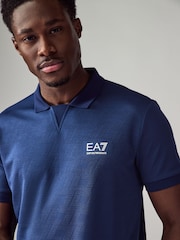 أزرق - قميص بولو مزين بشعار كلاسيكي من Emporio Armani Ea7 ‎ - صورة 3 من 4