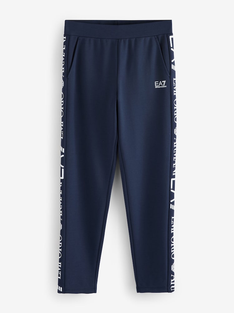 Синий - Emporio Armani EA7 Logo Tape Tracksuit - Image 3 of 3