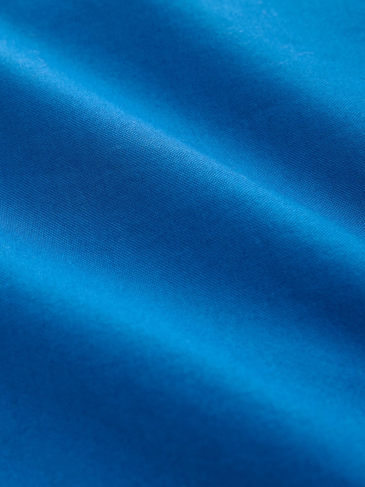 Cobalt Blue Regular Fit Long Sleeve Oxford Shirt - Image 7 of 7