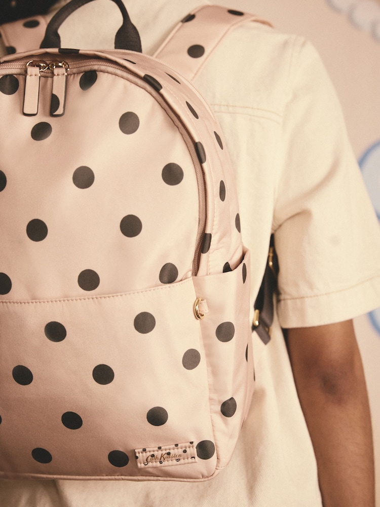 Cath Kidston Pink Spot Compact Backpack - Image 4 of 4