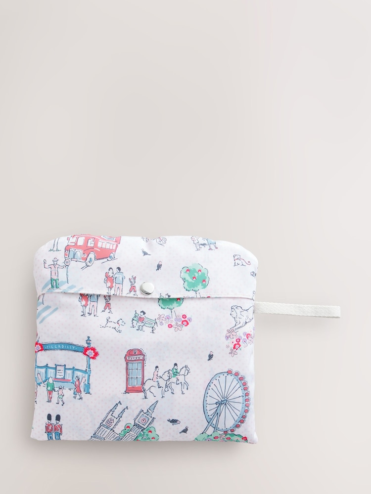 Cath Kidston Ecru London Foldaway Backpack - Image 8 of 8