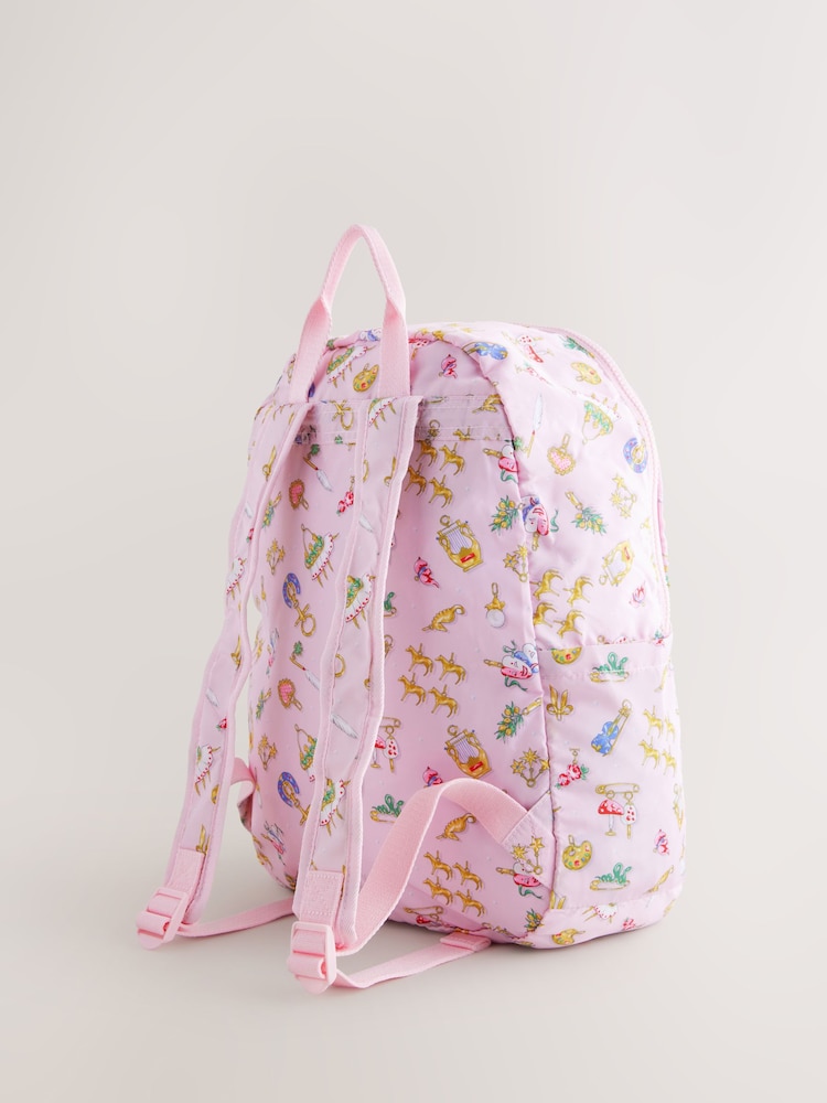 Cath Kidston Pink Charmed Foldaway Backpack - Image 2 of 8