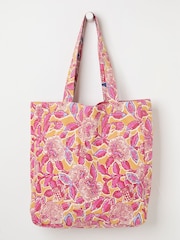 FatFace Dark Pink 100% Cotton Reversible Tote Bag - Image 2 of 4