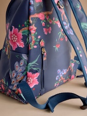 Cath Kidston Navy Birds Curve Backpack - Image 3 of 3