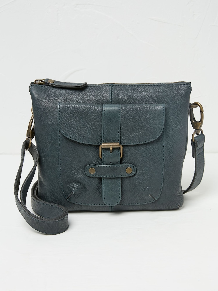 Verde azulado - FatFace Buckle Crossbody Bag - Imagen 1 de 2 Verde azulado - FatFace Buckle Crossbody Bag - Imagen 1 de 2