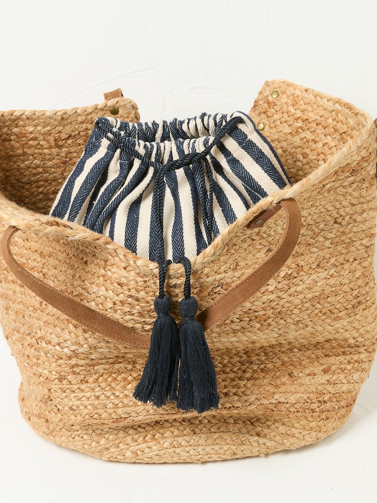 FatFace Natural Raffia Tote Bag - Image 5 of 5
