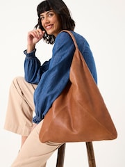 FatFace Tan Brown Shoulder Tote Bag - Image 1 of 3
