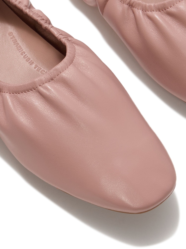 FitFlop Pink Delicato Poise Leather Ballerinas - Image 5 of 5 FitFlop Pink Delicato Poise Leather Ballerinas - Image 5 of 5