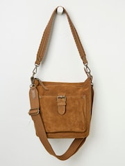 FatFace Elle Tan Brown Cross-Body Bag - Image 1 of 4