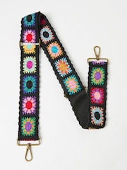 FatFace Black Crochet Bag Strap - Image 1 of 2