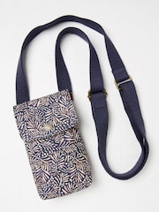 FatFace Navy Blue Canvas Phone Bag - Image 2 of 3