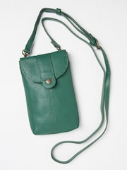 FatFace Bright Green Clara Phone Bag - Image 1 of 3